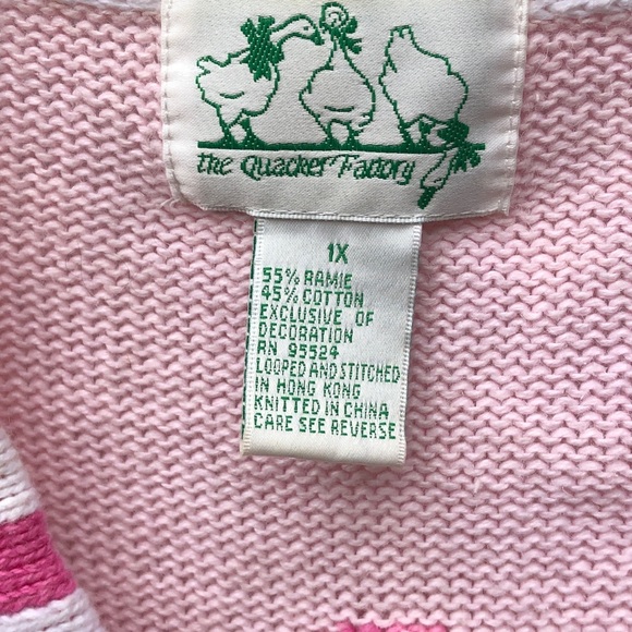 Quacker Factory 1X tunic length sweater EUC - Picture 5 of 7